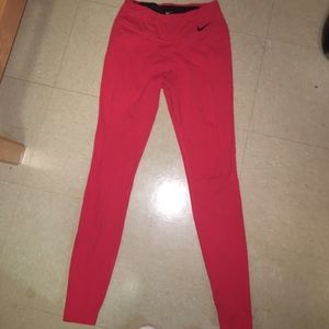Nike dry fit red leggings
