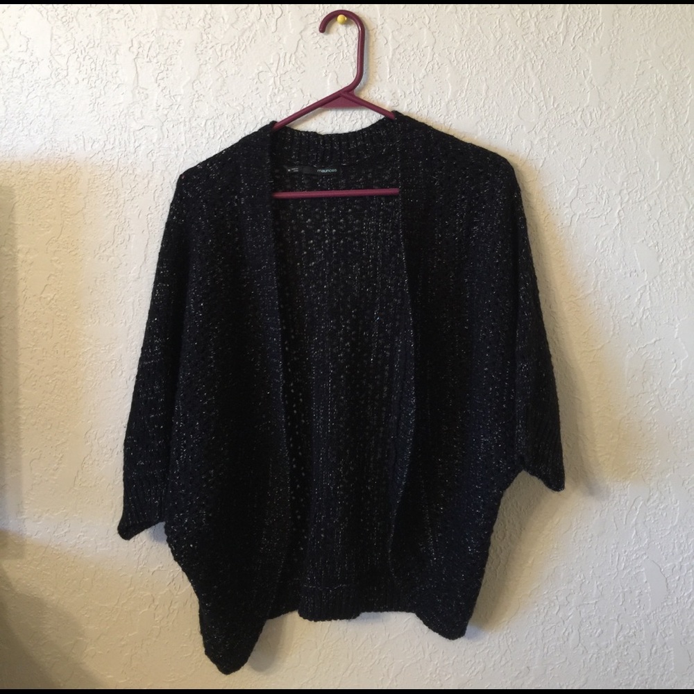 Knitted black sparkly sweater!