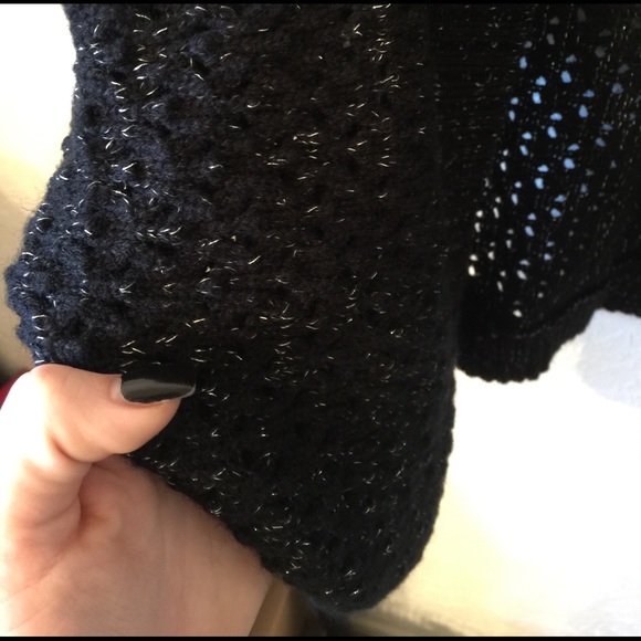 Knitted black sparkly sweater! - Picture 2 of 3