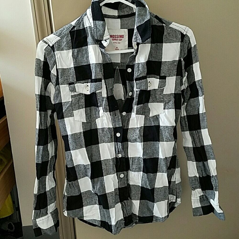 Black and white flannel