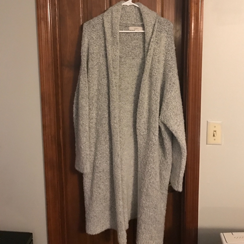 Loft long sweater coat