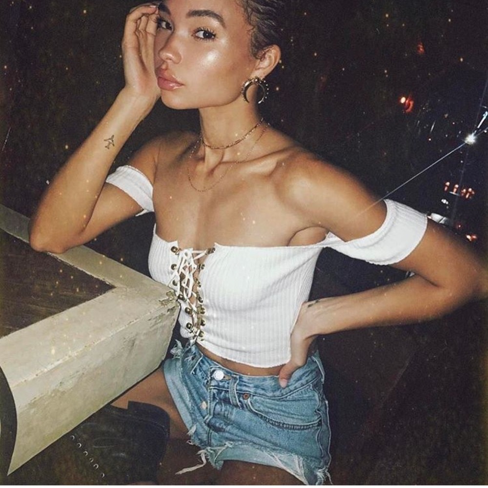 • LAST ONE • off the shoulder corset top