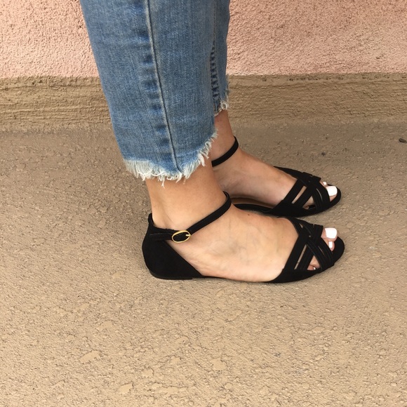 1 left!! STARLIGHT Vegan Suede Flat - Picture 2 of 7