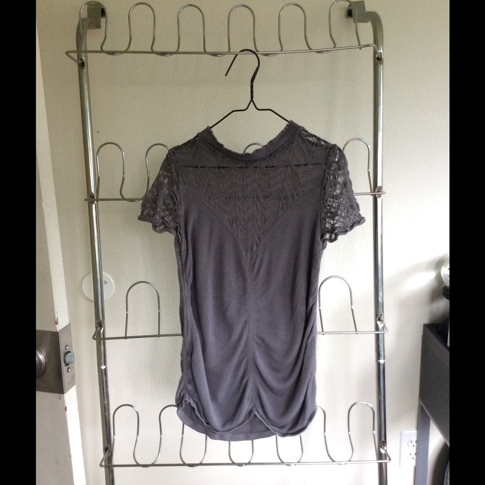 Tricot Joli grey knit tee