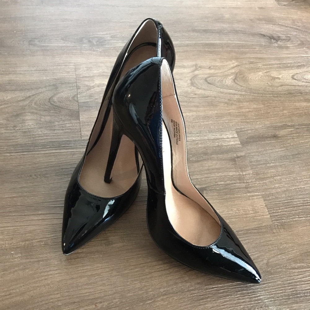 Patent leather shoes
