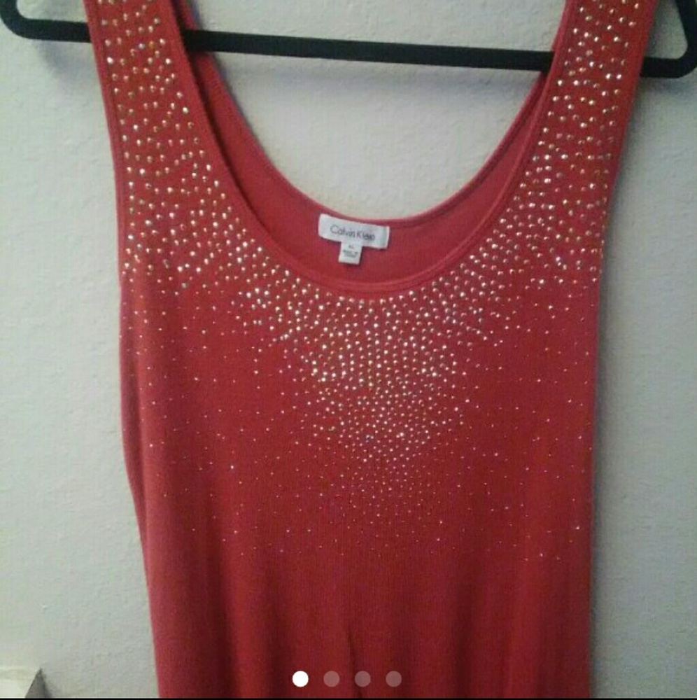 Rust colored Calvin Klein tank top