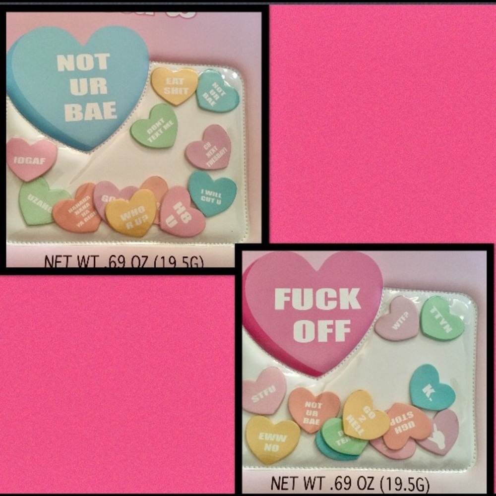 HEARTBREAKER•F%CK OFF•TOTE PINK CANDY•GRAPHIC - Picture 2 of 8