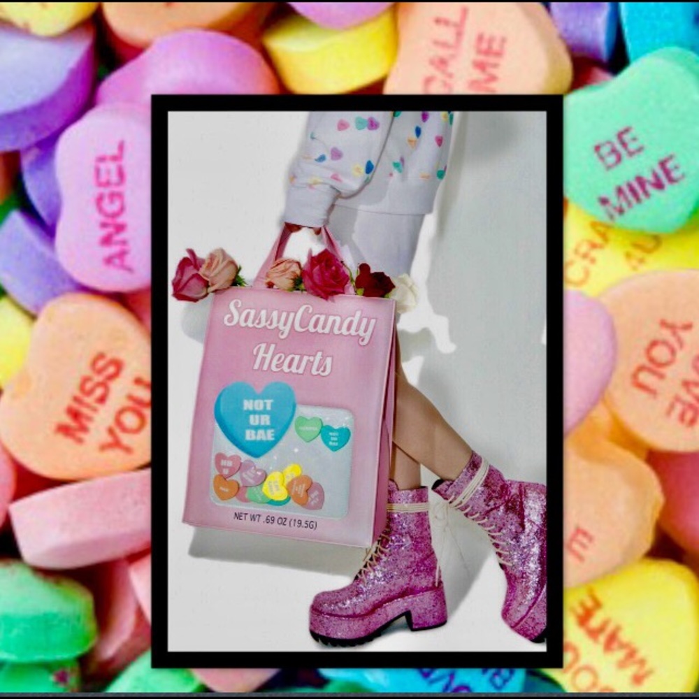 HEARTBREAKER•F%CK OFF•TOTE PINK CANDY•GRAPHIC - Picture 3 of 8