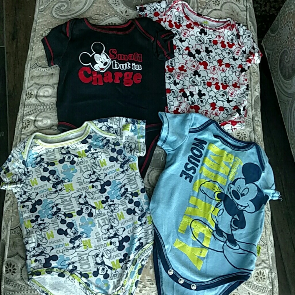 Disney brand Mickey Mouse onesies