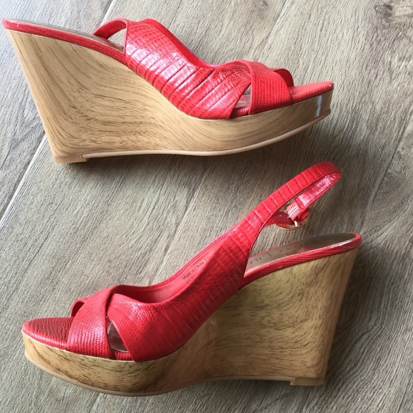 WHBM sling back wedges - Picture 3 of 8