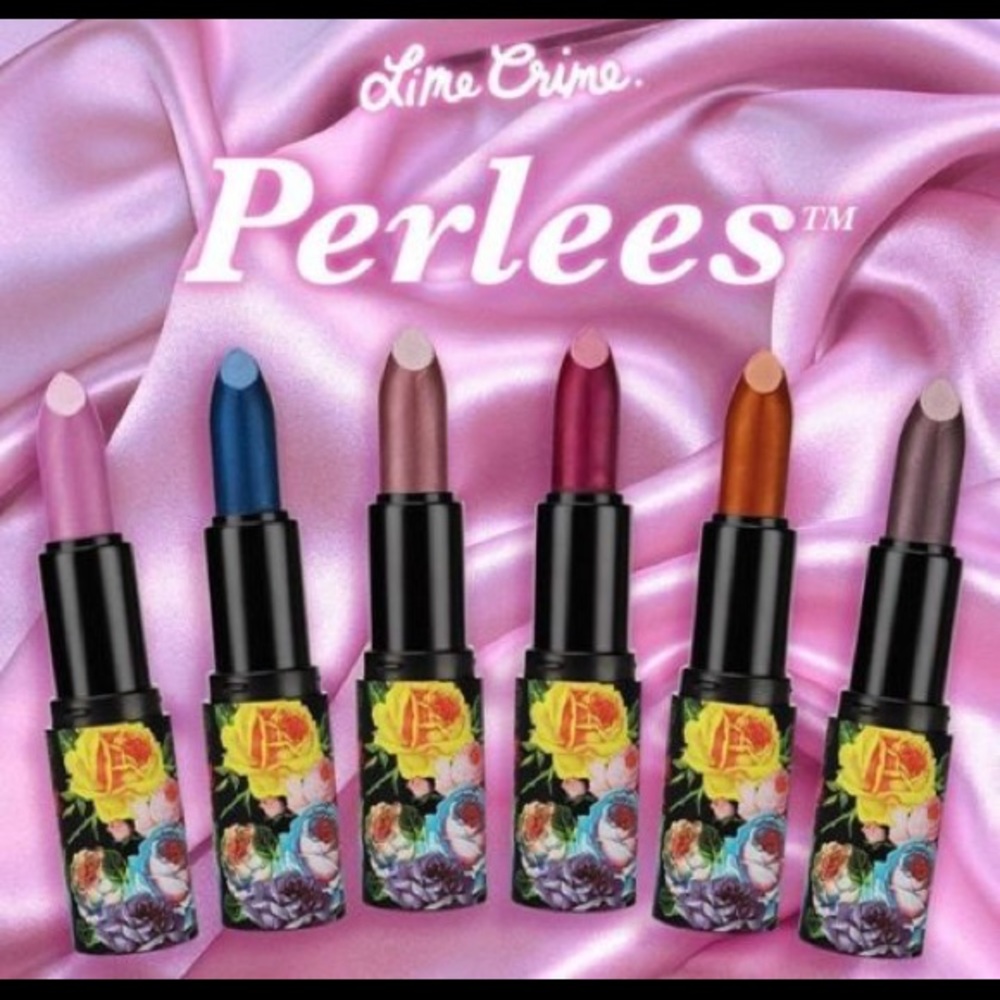 New Lime Crime PERLEES Metallic Lipstick Roswell