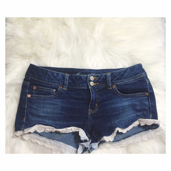 American Eagle Outfitters Pants - American Eagle Lace Trim Shorts