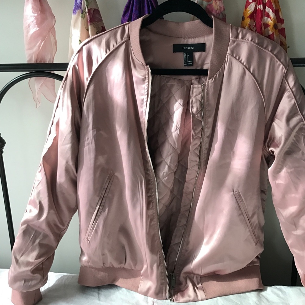 Satin Pink Forever 21 Jacket