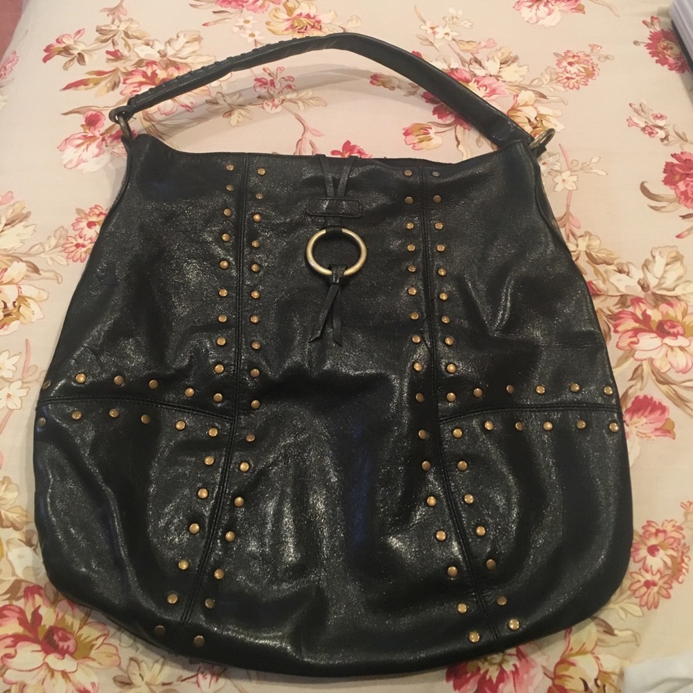 Black leather bag!