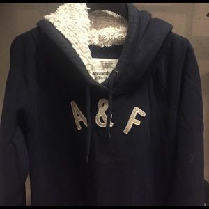A&F lined hoodie