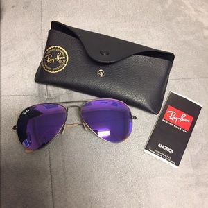 Purple Ray Ban Aviators