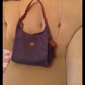 Navy Longchamp Hobo Pliage