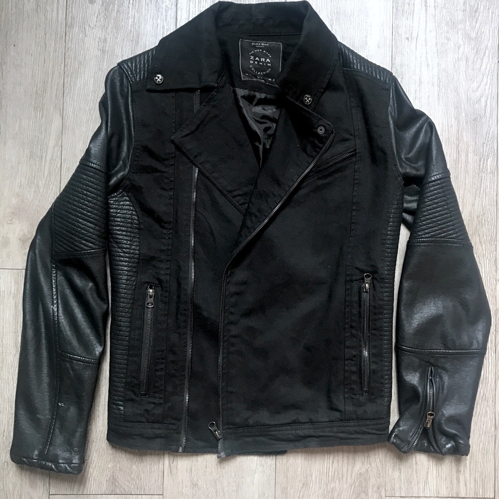 Biker Denim + Leather jacket