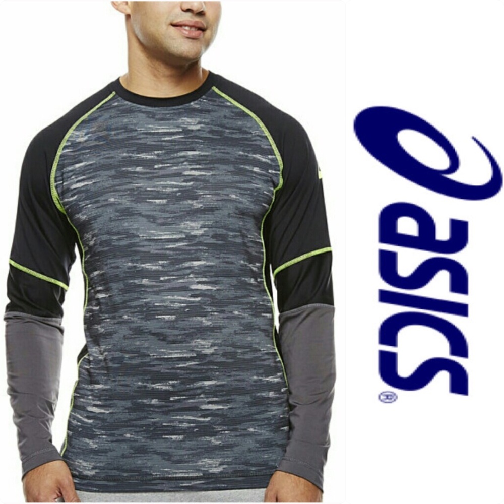 🆕 Asics Camo Show Off Long Sleeve Shirt - Picture 2 of 4