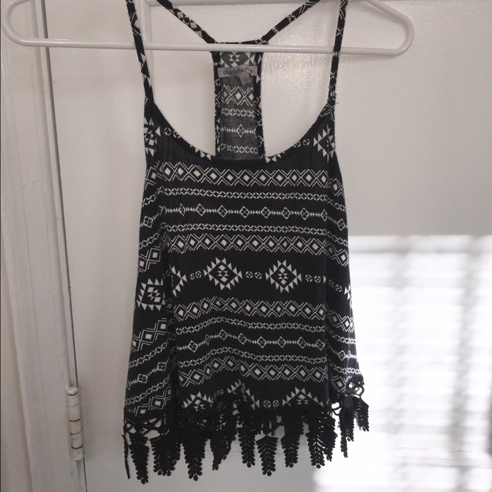 Racerback spaghetti strap shirt