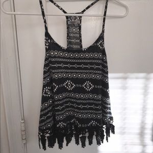 Racerback spaghetti strap shirt