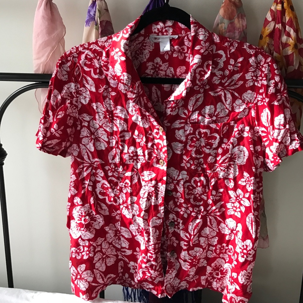 Red Hawaiian Shirt