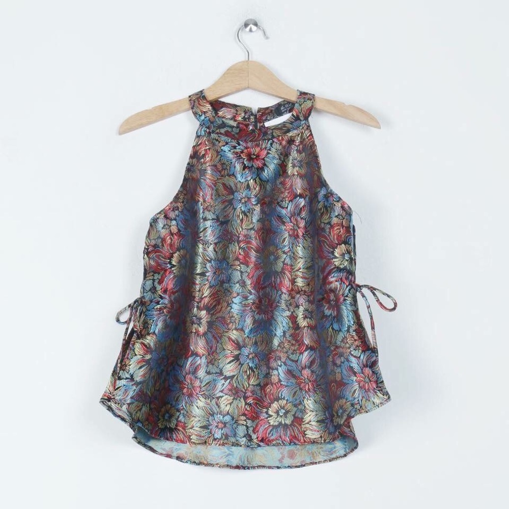 Silky halter top