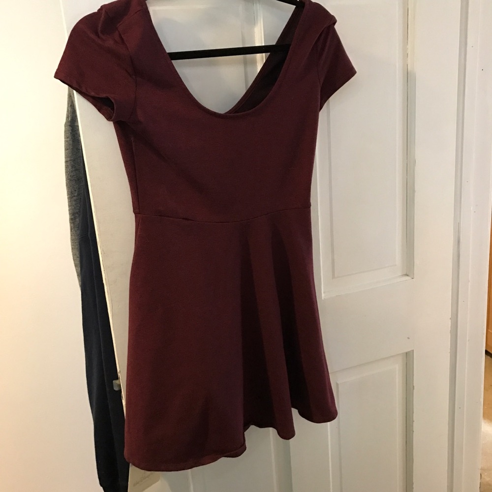 Dark red F21 dress