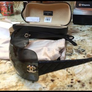 Chanel Quilted Leather Sunglasses