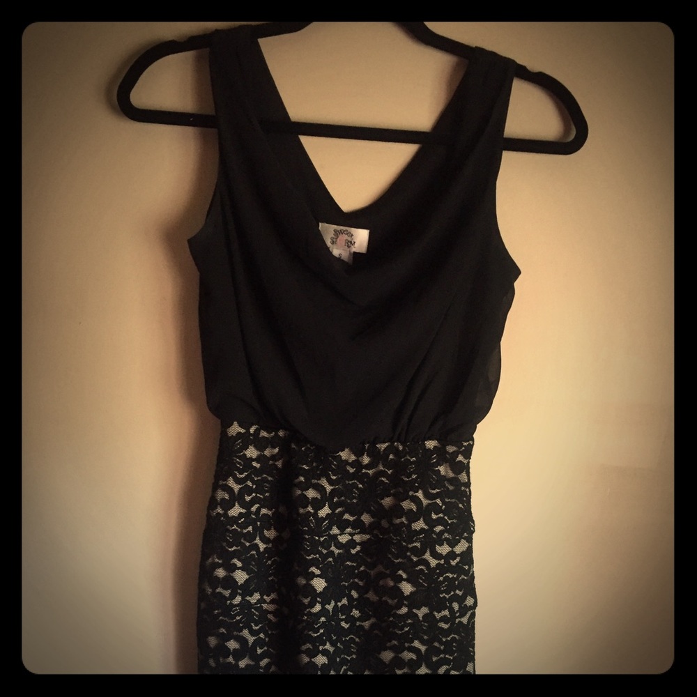Lacey black dress
