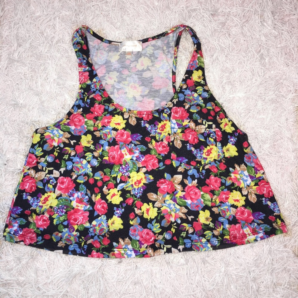 Floral crop top