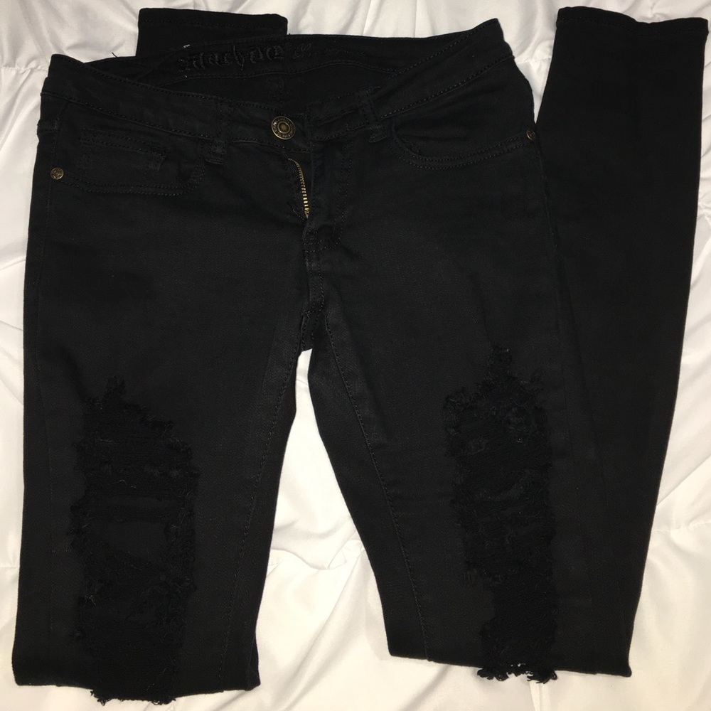 Distressed/Ripped Black Skinny Jeans