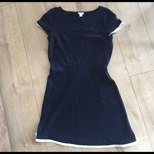 J Crew Navy / White trimmed Dress
