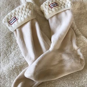 White knit Hunter socks💕