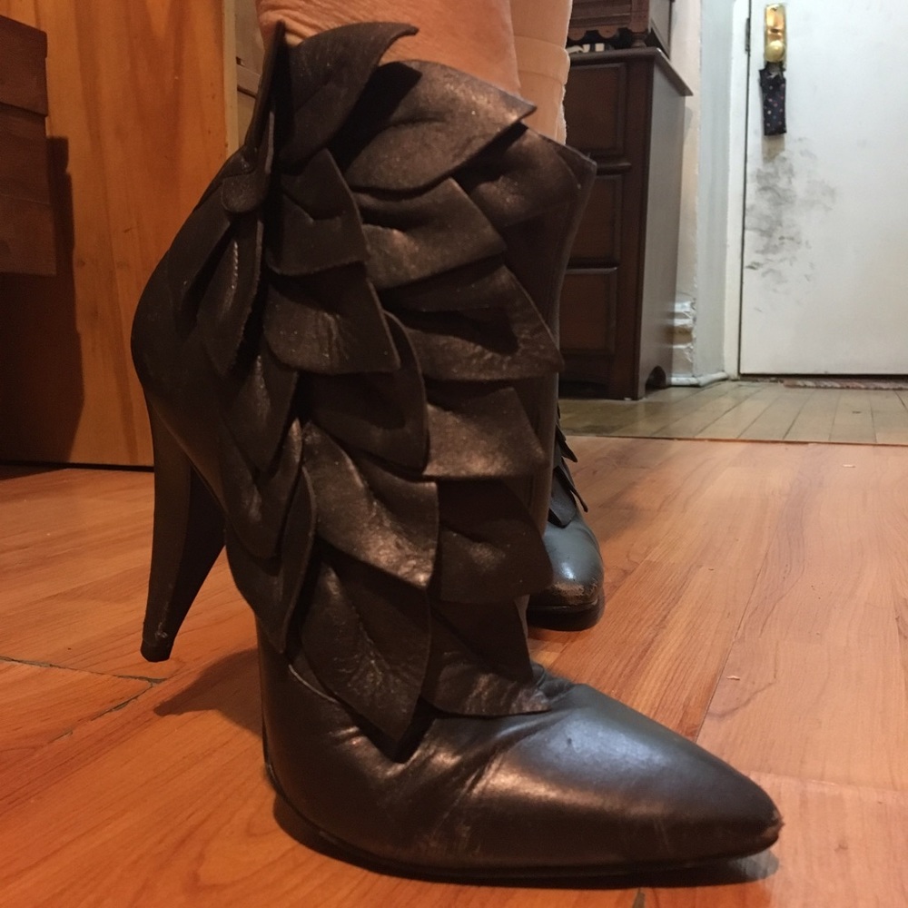 Kelsie Dagger Purple Petal detailed Booties,  8