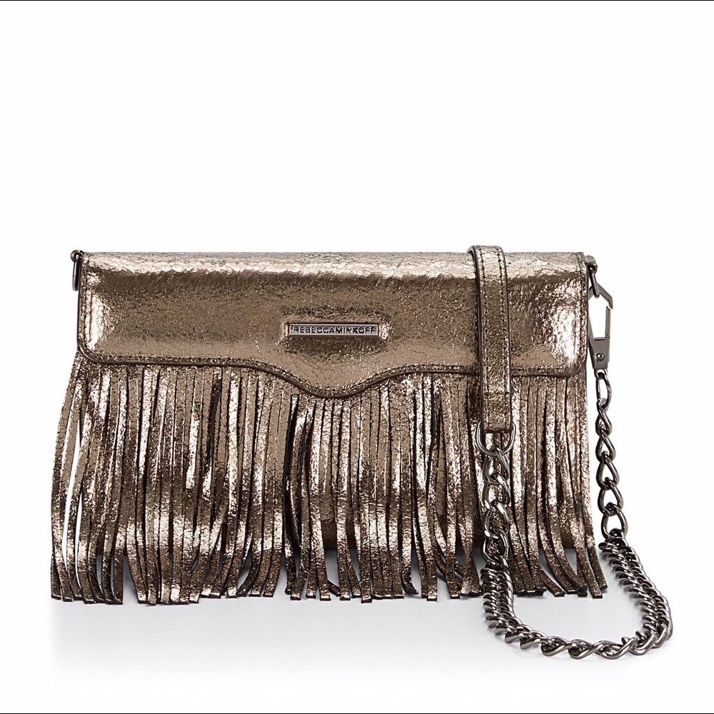 Rebecca Minkoff Fringe Wallet On Chain cross body