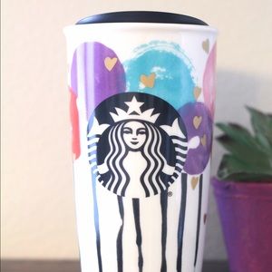 Starbucks Balloons and Hearts Travel Cup Mug