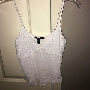 White tank top blouse from Forever 21