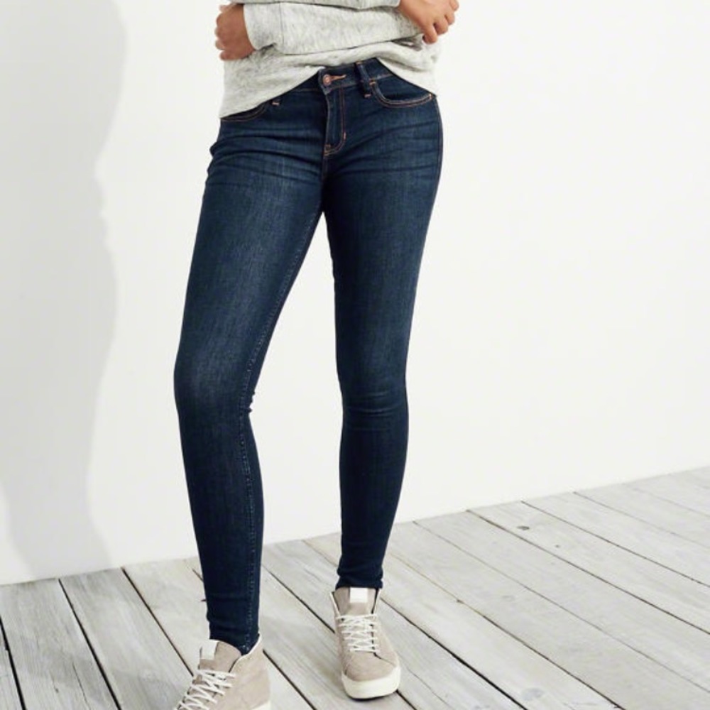 Dark Wash Skinny Hollister Jeans