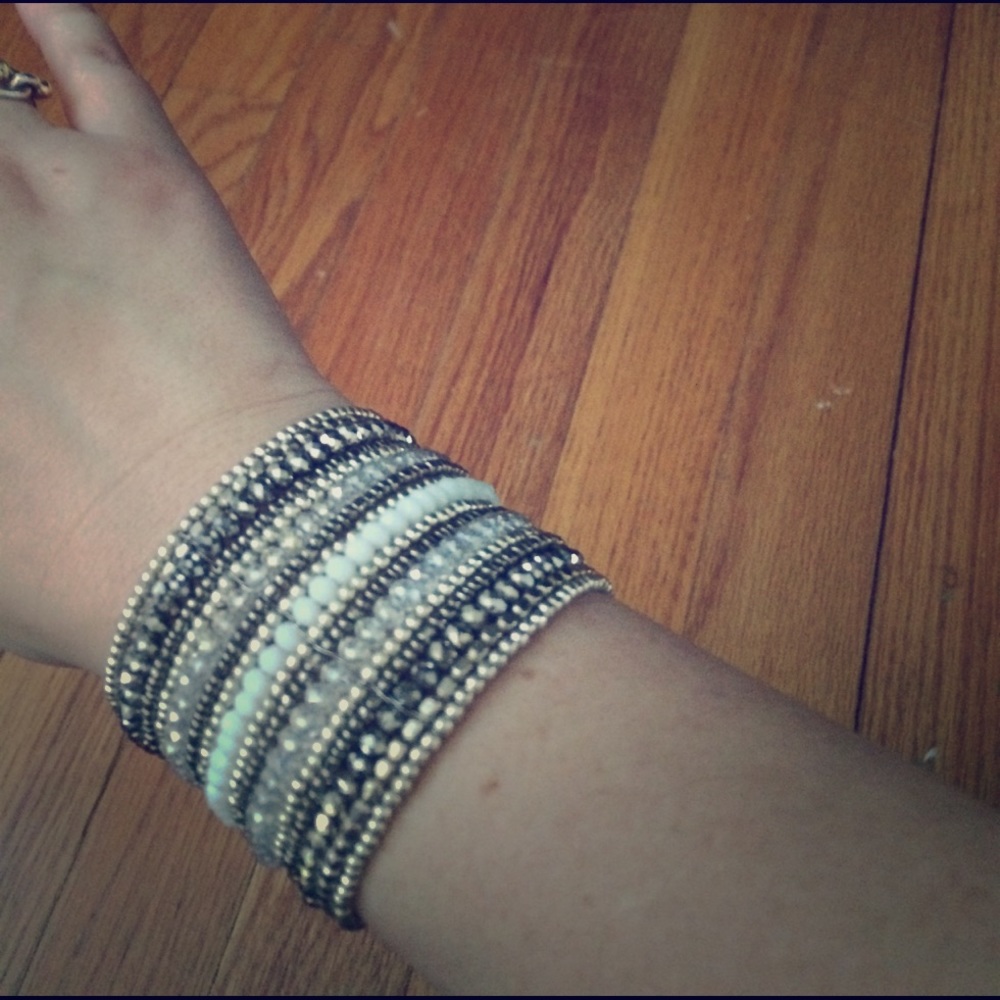 NBW J.Jill crystal graphite cuff