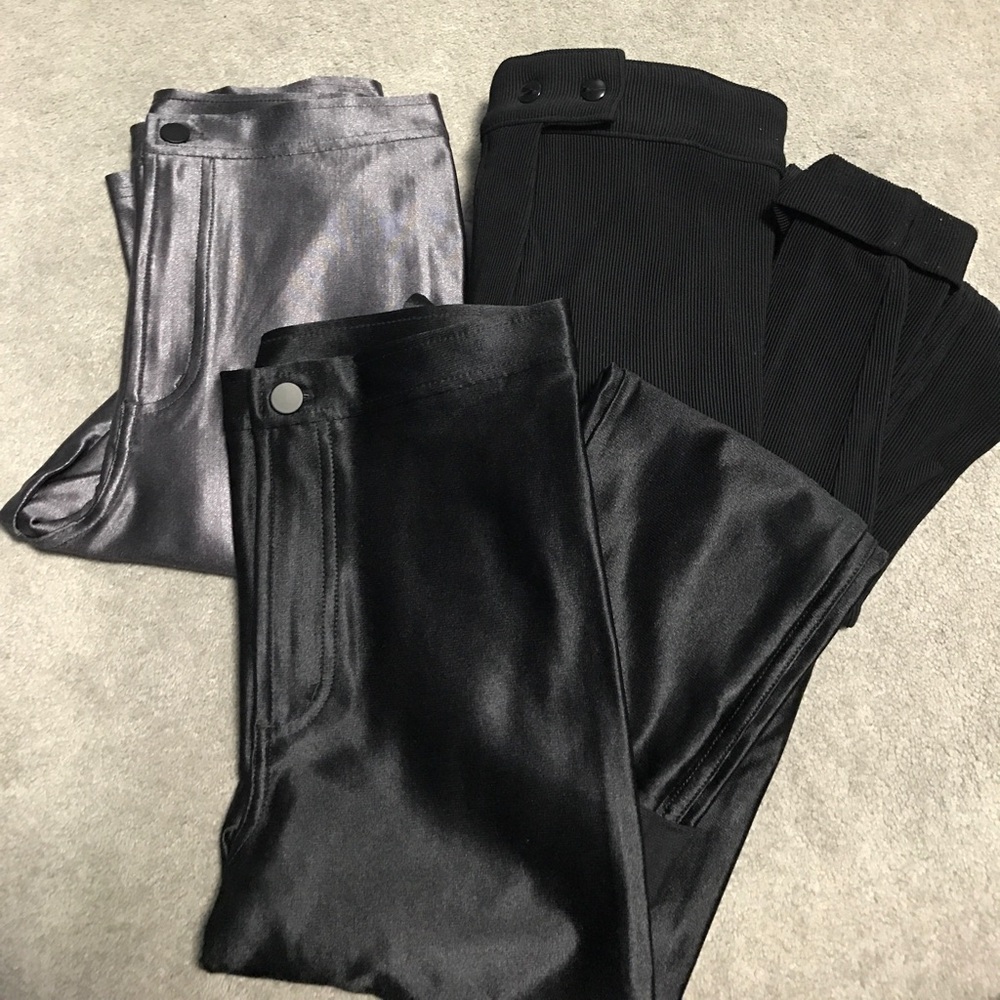 Gun Metal Disco Pants! Size M