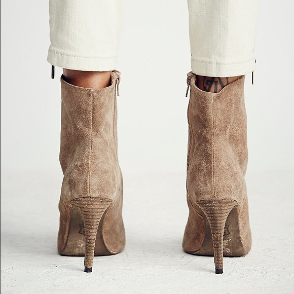 Free People Shoes - Free People Tan Suede Booties