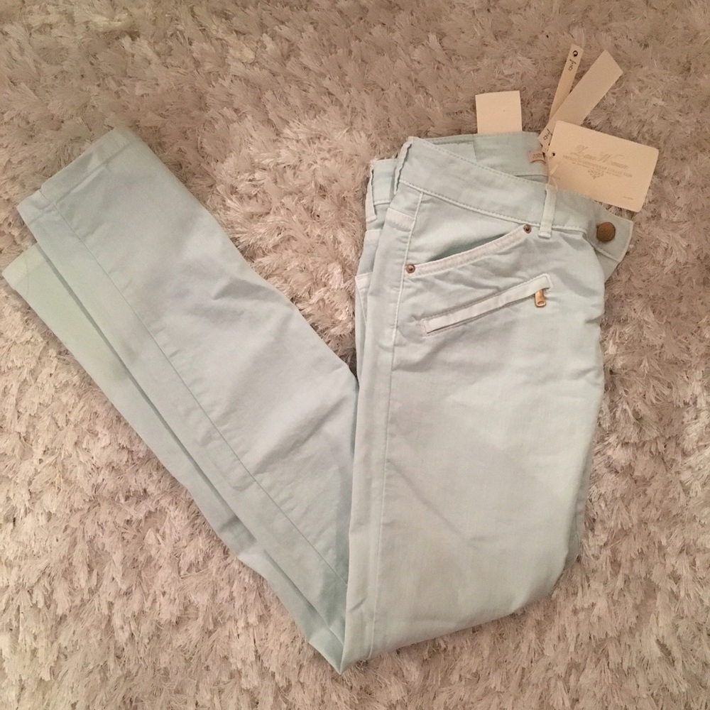 🍀 ZARA brand new with tags mint green pants  4