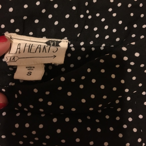 LA HEARTS POLKA DOT SHEER MATERIAL - Picture 3 of 3