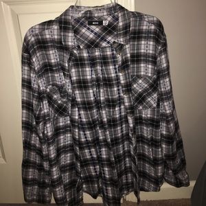Black and white flannel