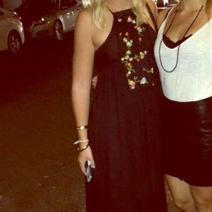 Boutique embroidered midi dress