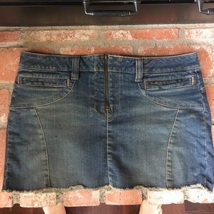 Old American Eagle Jean skirt cotton/spandex sz 14