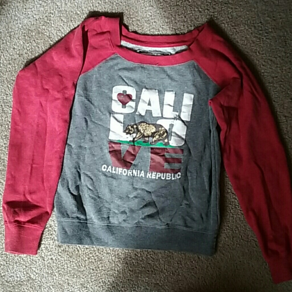Green Sleeved brand size S California sweatshirt