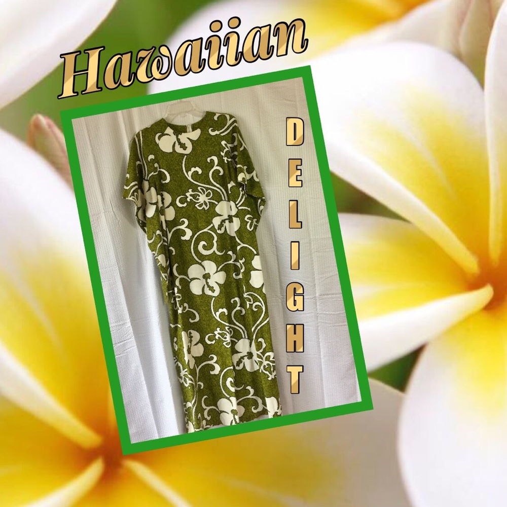 Handmade Hawaiian Maxi Dress - Sz L