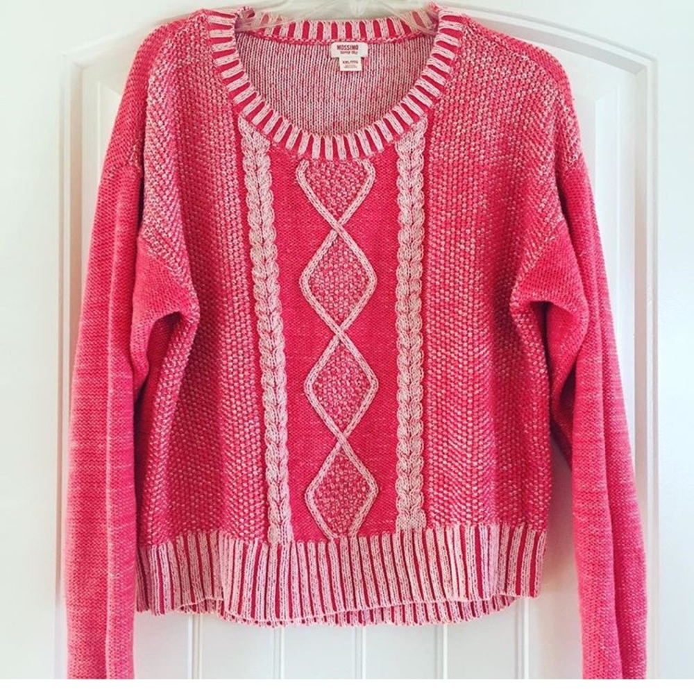 Slouchy or cropped sweater depending on size